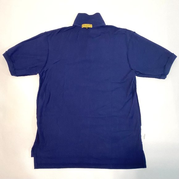 Vintage Cross Creek Cherry Creek Golf Links Cotton Navy Blue Polo Shirt Men's L - Picture 4 of 8